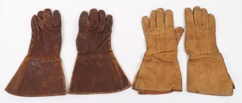 Pair of 1941 Dated Leather Flying Gloves