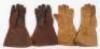 Pair of 1941 Dated Leather Flying Gloves - 2