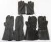 3x Pairs of 20th Century German Aviators Gloves - 2