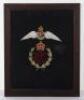 Framed Royal Flying Corps Embroidered Tapestry