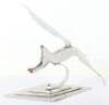 Chrome Desk Model of a Stork in Flight - 3