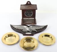 Three Brass Dishes of WW1 Aviation Interest