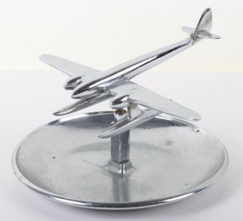 Desk Ashtray with Model of a Seaplane