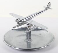 Desk Ashtray with Model of a Seaplane