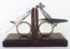 Pair of Bookends with Models of RAF Spitfire Aircraft - 2