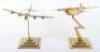 2x Heavy Brass Desk Models of WW2 Four Engine Bomber Aircraft - 5