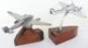 2x Desk Model of WW2 Twin Engine Aircraft - 3