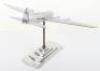Heavy Plated Brass Desk Model of a WW2 Four Engine Bomber Aircraft - 2