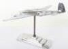 Heavy Plated Brass Desk Model of a WW2 Four Engine Bomber Aircraft - 3