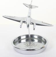 Desk Ashtray with Model of a WW2 Dive Fighter Bomber in Flight