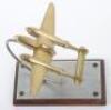 Desk Model of a P-38 Lightning Fighter Bomber Aircraft - 5