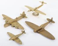 4x Brass Models of WW2 Aircraft