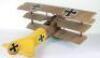 Large Scratch Built Working Model of a WW1 German Fokker Dr1 Triplane - 4