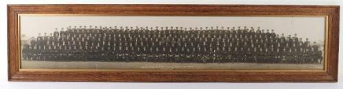 Fine WW1 Panorama Picture of Flights Staff RNAS Training Station Cranwell March 1918