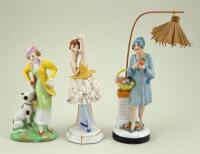 Three Deco figurines,