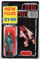 Palitoy General Mills Star Wars Tri Logo Return of The Jedi A-Wing Pilot Vintage Original Carded Figure