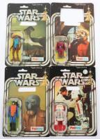 Four Palitoy Opened Star Wars 20 back cards