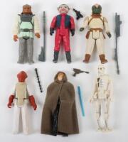Six Vintage Star Wars Return of the Jedi Loose Figures,