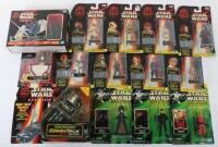 Eight Hasbro Star Wars Episode I Action Figures with CommTalk Chip