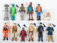 Twelve Loose Second Wave/ESB First Wave Vintage Star Wars Figures