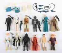 Twelve Loose ESB First/Second/Third Wave, ROTJ First Wave Vintage Star Wars Figures