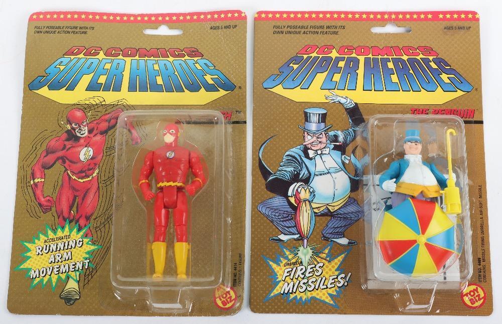 Two DC Comics Toy Biz Superheroes Action Figures The Flash and