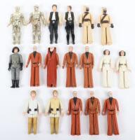 Eighteen Loose Vintage Star Wars 1st wave Figures