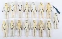 Fifteen Loose Vintage Star Wars Stormtroopers and Imperial Stormtrooper Figures