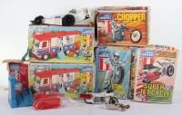 Vintage 1970s ideal “Evil Knievel” action figures sets