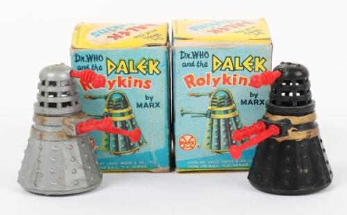 Two Boxed Marx Toys Dr.Who and the Dalek Rolykins