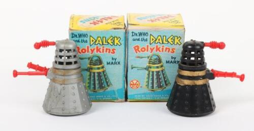 Two Boxed Marx Toys Dr.Who and the Dalek Rolykins