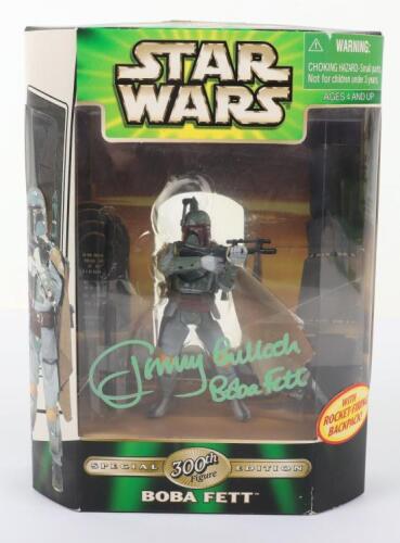 Hasbro Star Wars 300th figure Boba Fett signed by Jeremy Bulloch