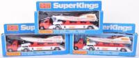 Three Matchbox Superkings K27 Powerboat and Transporters