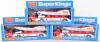 Three Matchbox Superkings K27 Powerboat and Transporters