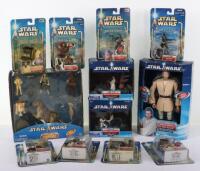 Selection of Star Wars Hasbro 2002 carded figures