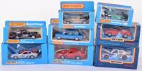 Eight Boxed Matchbox Superkings Cars