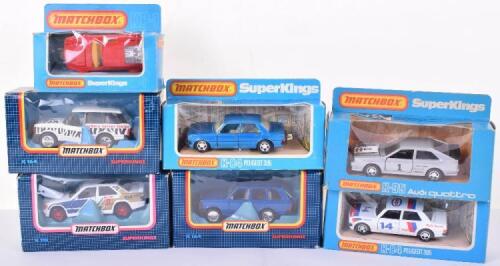 Seven Boxed Matchbox Superkings Cars