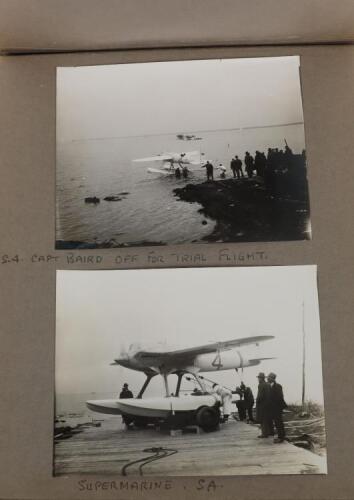 Important Photograph Album 1925 Schneider Cup Race