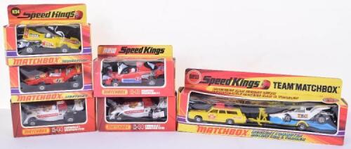Six Boxed Matchbox Speedkings Racing Cars