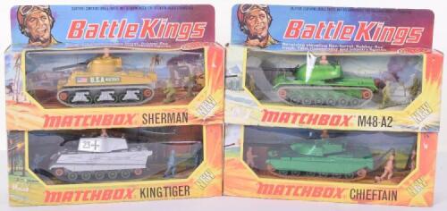 Four Boxed Matchbox Battlekings Tanks