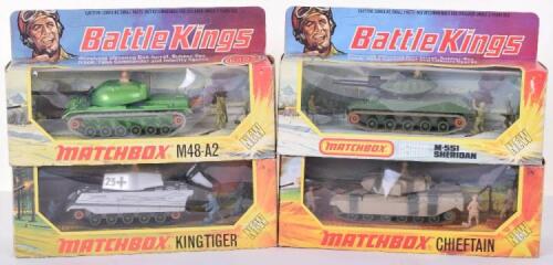 Four Boxed Matchbox Battlekings Tanks