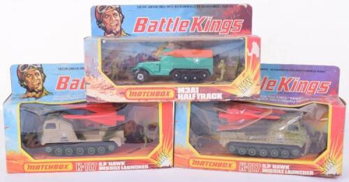 Three Boxed Matchbox Battlekings