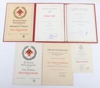 Group of Mixed DDR Award Documents
