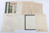 Important Collection of Award and Other Documents to a Belgian Officer Hilaire M.C.Groensteen c.1900 to 1935