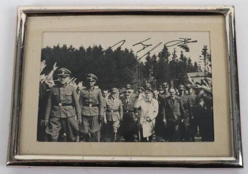 Signed Photograph of Adolf Hitler and Martin Bormann