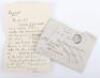 Collection of Great War letters some send by T.G.Barrinton Ward, (Lieut?) - 3