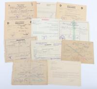 WW2 German Extensive Collection of Wartime Ephemera In a Large File, to a Oberstabsarzt Dr Alfons Riegel