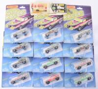 Twelve USA Matchbox 1982 Glo Racers