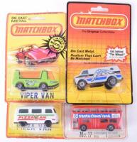 Four Matchbox Superfast carded Models