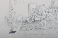 Boer War Period Cartoon Sketch “The Divisional Surgeon”